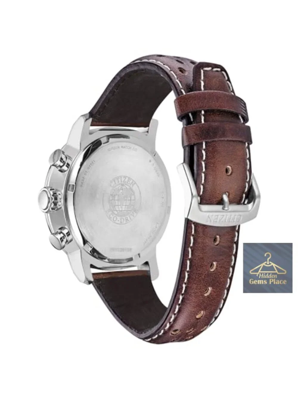 Citizen Men's Eco-Drive Chronograph Watch Stainless Steel Luminous